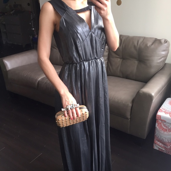 bcbgeneration pleated maxi dress HugeDomains.com