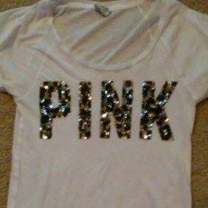 Bling leopard t-shirt PINK