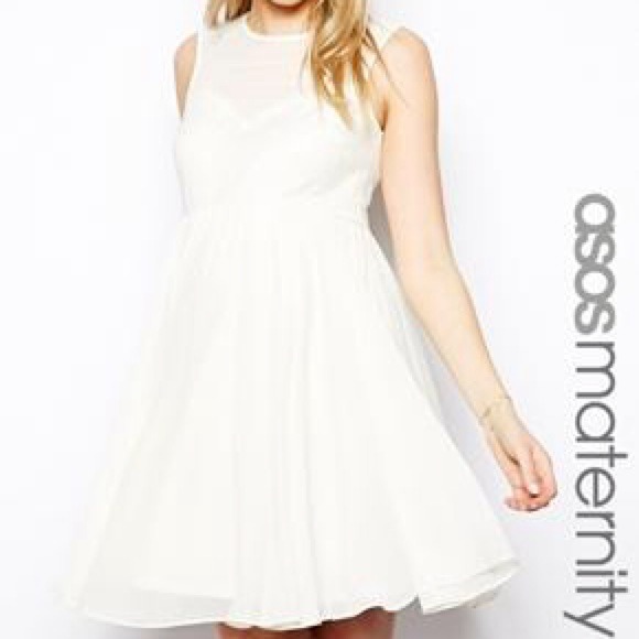 Net Asos maternity dress