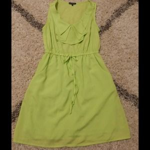 Light Lime Green Sleeveless Dress
