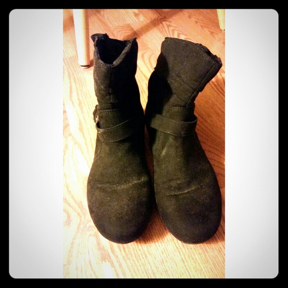 Black Suede Ankle Boots