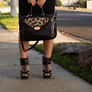 L.A.M.B. Shoes - LAMB Leopard Print Booties L.A.M.B. Shoes - LAMB Leopard Print Booties