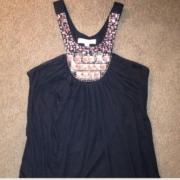 Black Jeweled Top