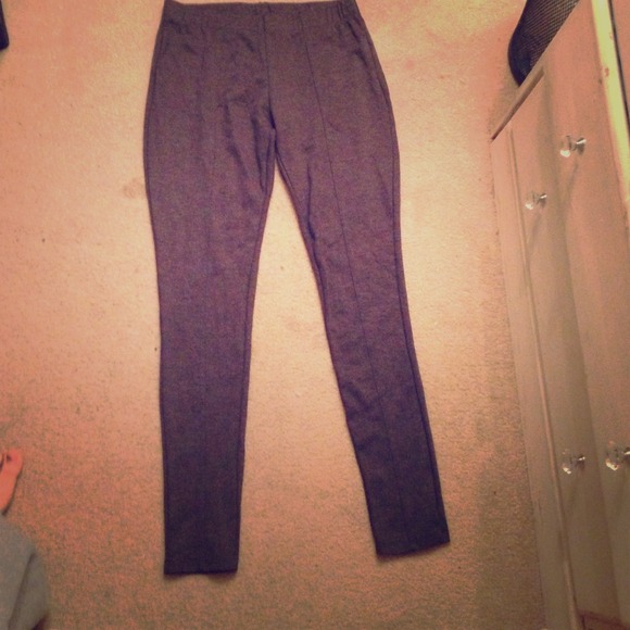 Charcoal gray thick ponte leggings m