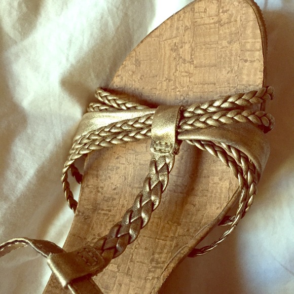 Gold Sandal Wedges