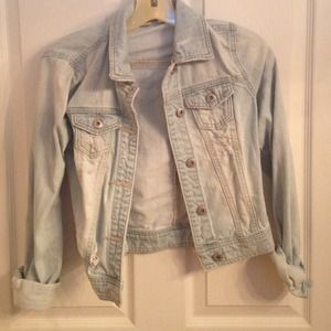 Light wash denim jacket