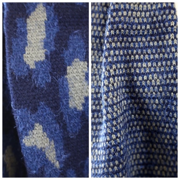 Blue Fuzzy Soft Infinity Scarf - Picture 4 of 4