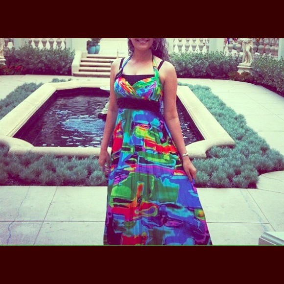 Fabulous multi-colored special occasion dress