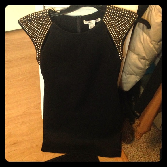 Studded black short dress!!! Perfect to go out