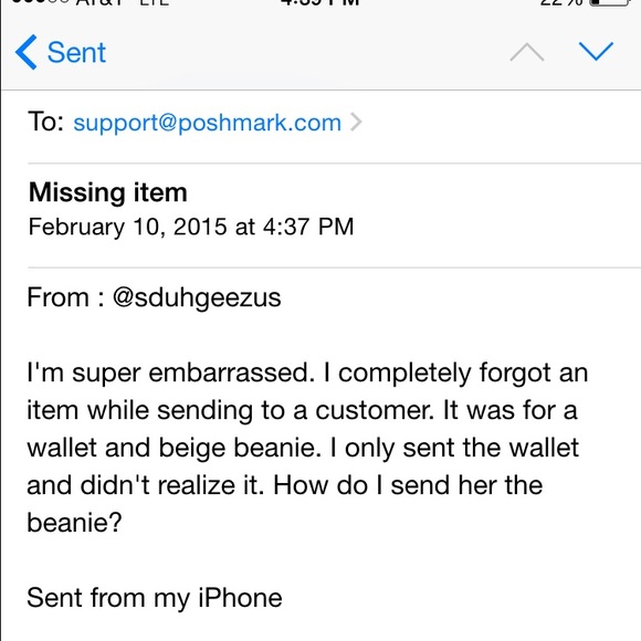 ❌sold❌ Beige Beanie Hat - Picture 3 of 4