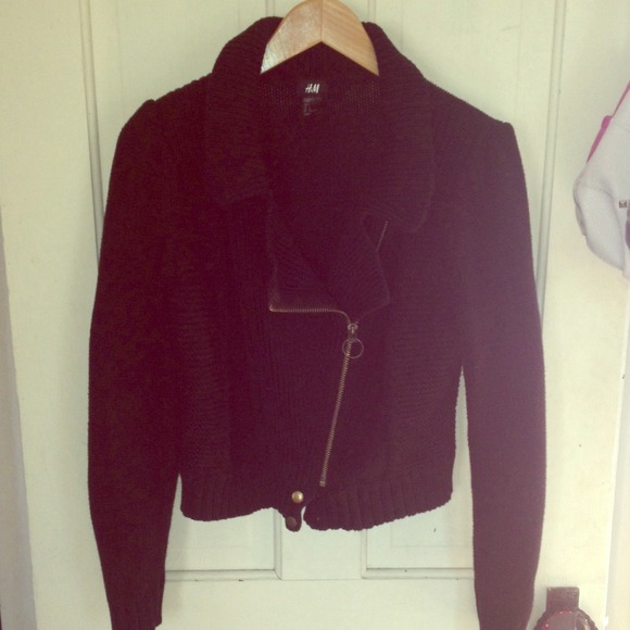 Black H&M moto sweater
