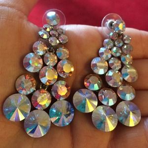 Iridescent earrings