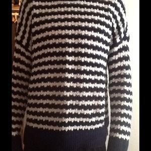 Loft Navy and White sweater
