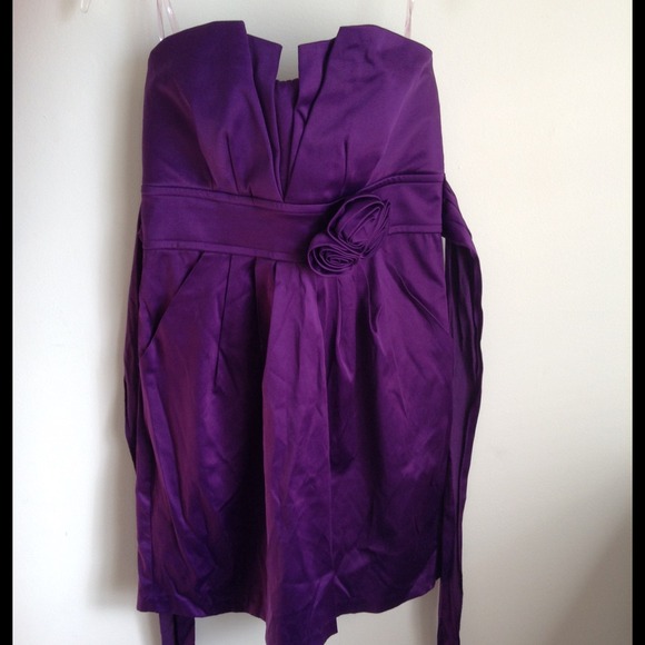 Purple cocktail dress