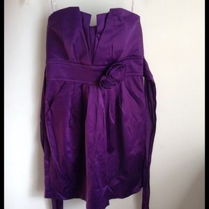 Purple cocktail dress
