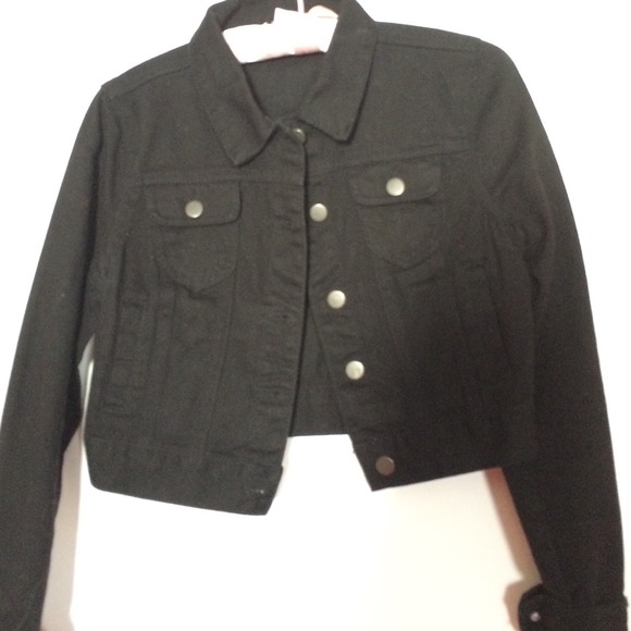 Black jean jacket