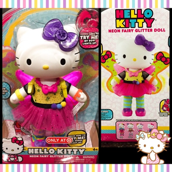 Hello Kitty Neon Fairy Glitter Doll 😍