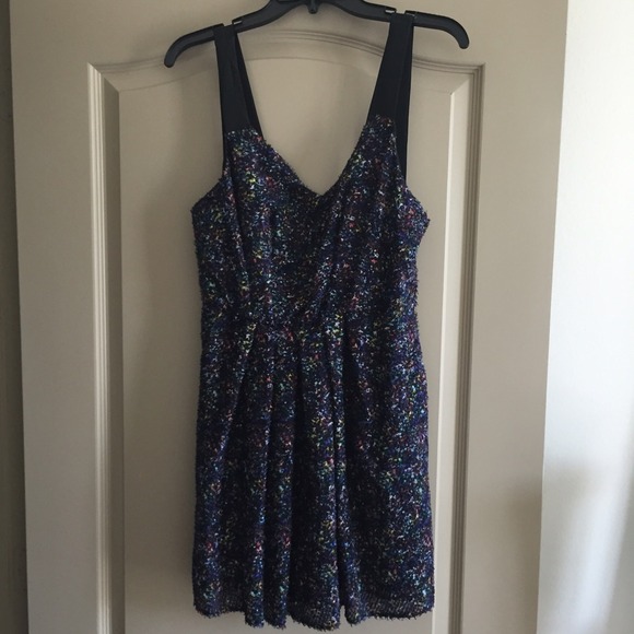 BCBG Generation Multi Colored Dress with Low Back