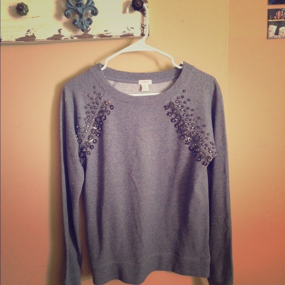 j. Crew sweatshirt with sequins