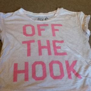 Off the hook white t-shirt