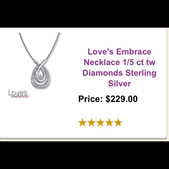Kay jewelers "Loves Embrace" diamond necklace