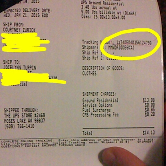 Tracking info - Picture 2 of 4