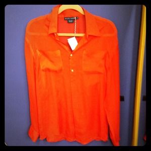 100% Silk Ralph Lauren Blouse 14