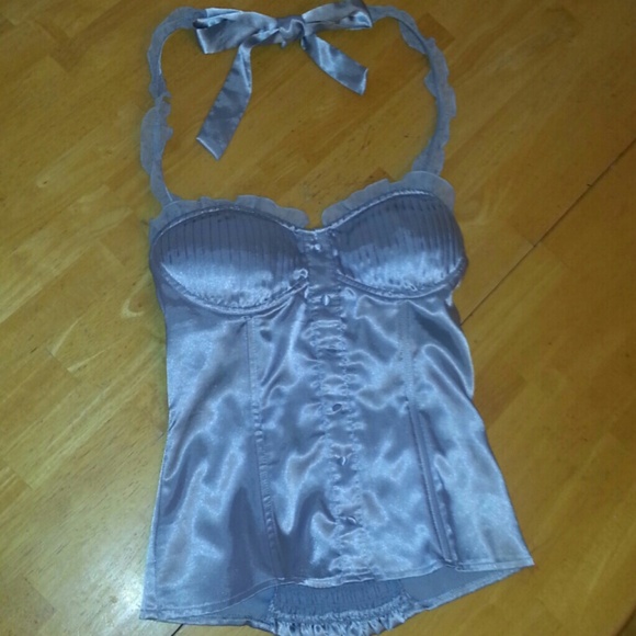 Silver bustier