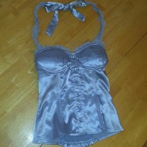 Silver bustier