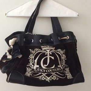 Authentic juicy couture black handbag REDUCED💥