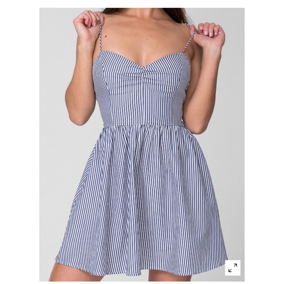 American Apparel Dresses & Skirts - AMERICAN APPAREL Stripe tie back Dress