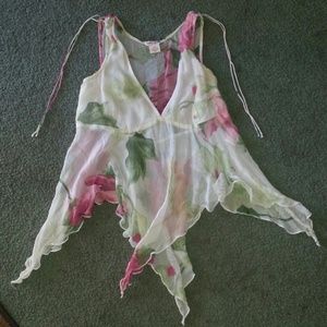 See through GUESS over shirt.