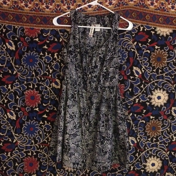 Halter Top Button Down Patterned Dress - Picture 1 of 4