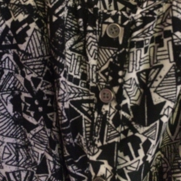 Halter Top Button Down Patterned Dress - Picture 2 of 4