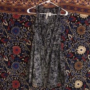 Halter Top Button Down Patterned Dress