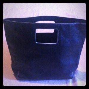 Banana Republic black bucket handbag