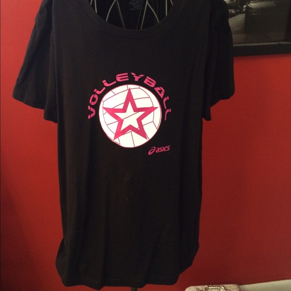 Black Asics Volleyball t-shirt