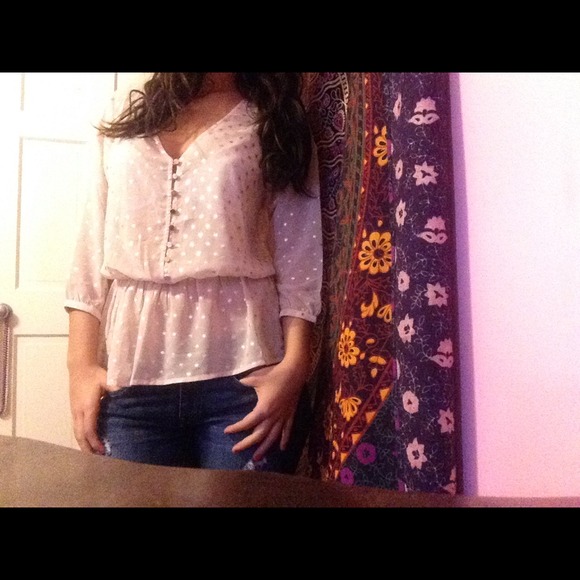 Polka dot blouse