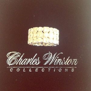 Charles Winston Silver and CZ ring Size 10
