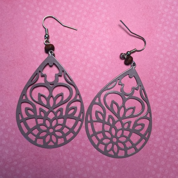 Purple earrings