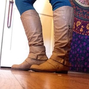 Tan boots