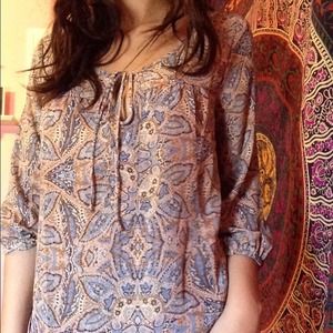 Paisley printed top