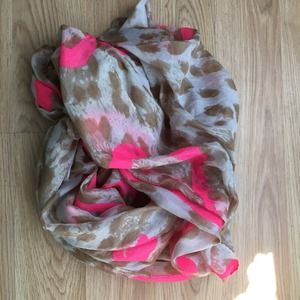 Cheetah and Pink Scarf