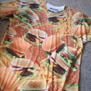 Burger and fries shirt