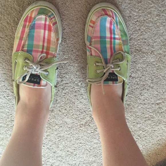 Sperrys bright plaid