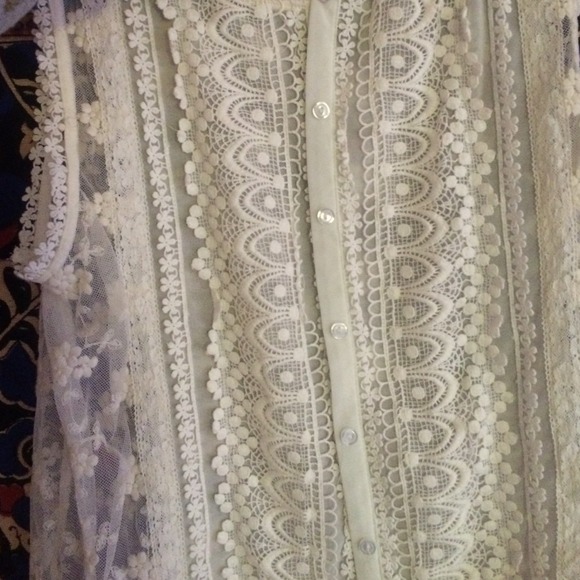 Sheer Lace Vest - Picture 3 of 4