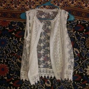 Sheer Lace Vest