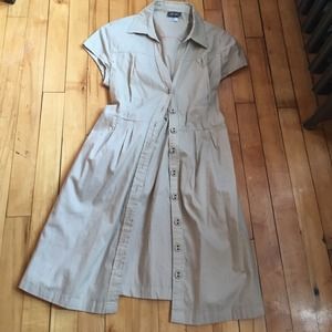 Cream Collared Dress