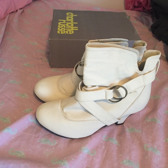 Ivory booties