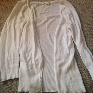 White cardigan